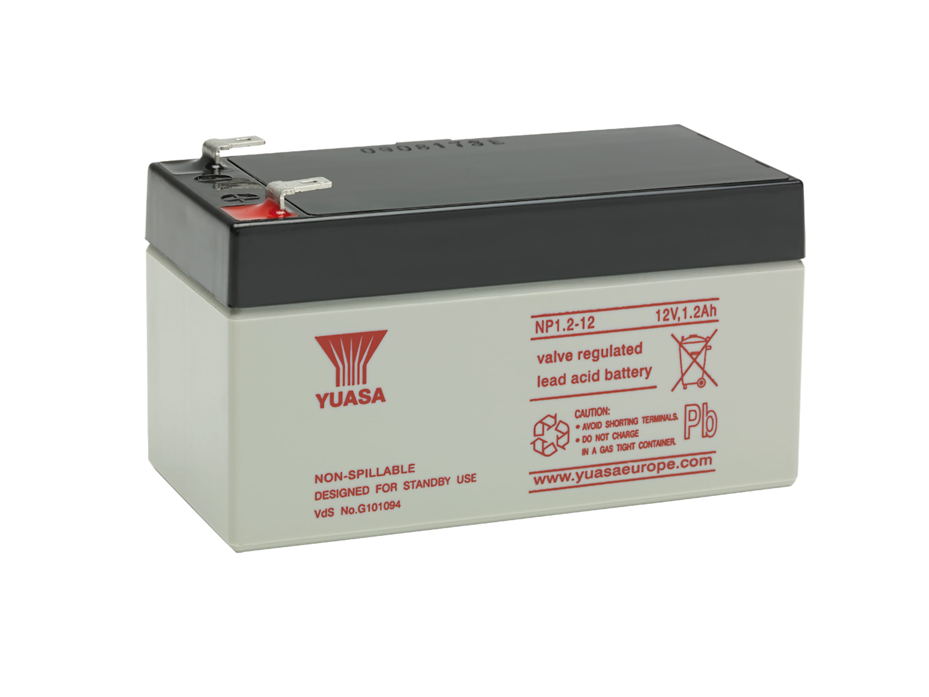 Yuasa - Batterie stationnaire étanche au plomb NP 1.2Ah 12V