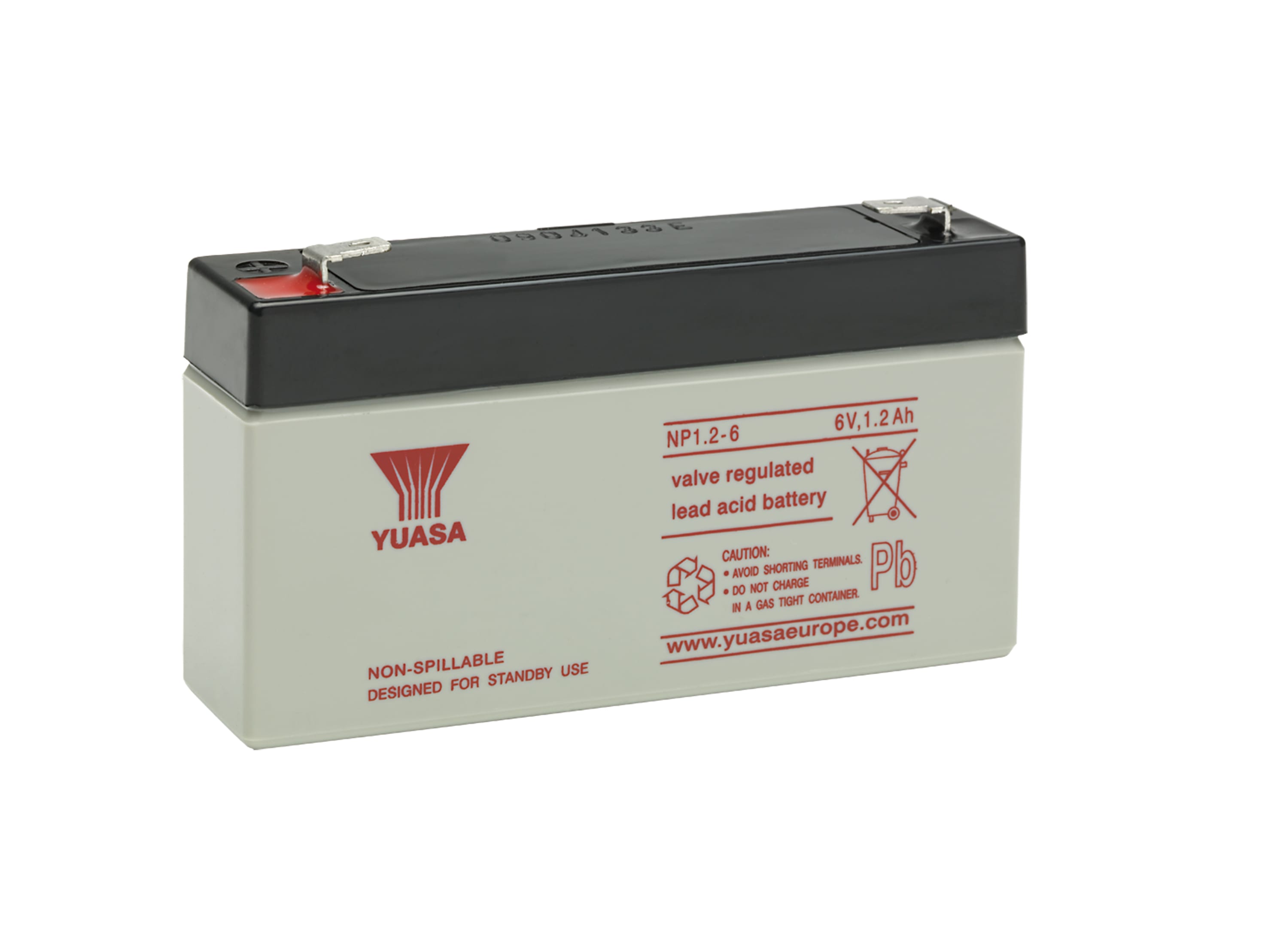 Yuasa - Batterie stationnaire étanche au plomb NP 1.2Ah 6V