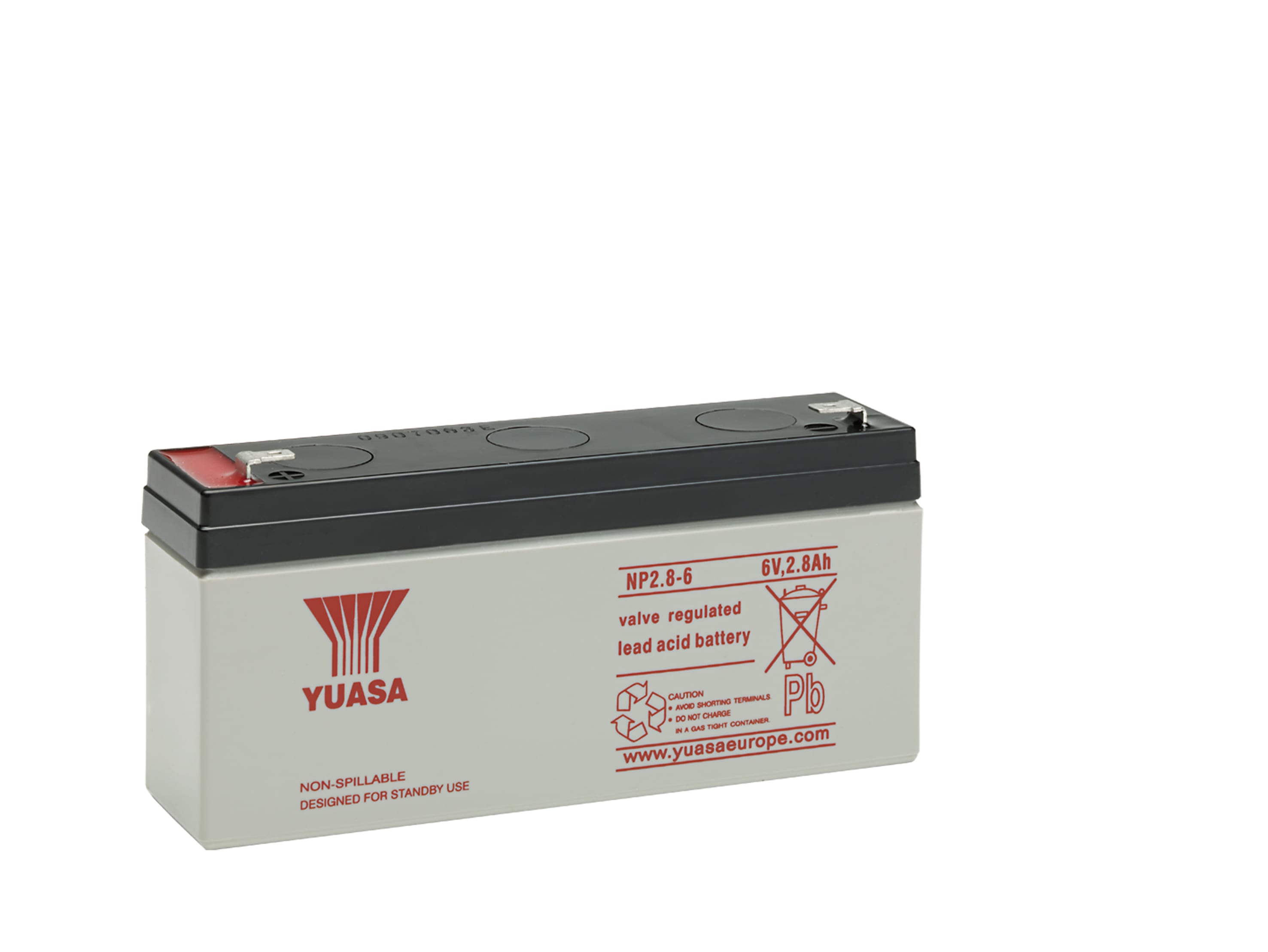 Yuasa - Batterie stationnaire étanche au plomb NP 2.8Ah 6V