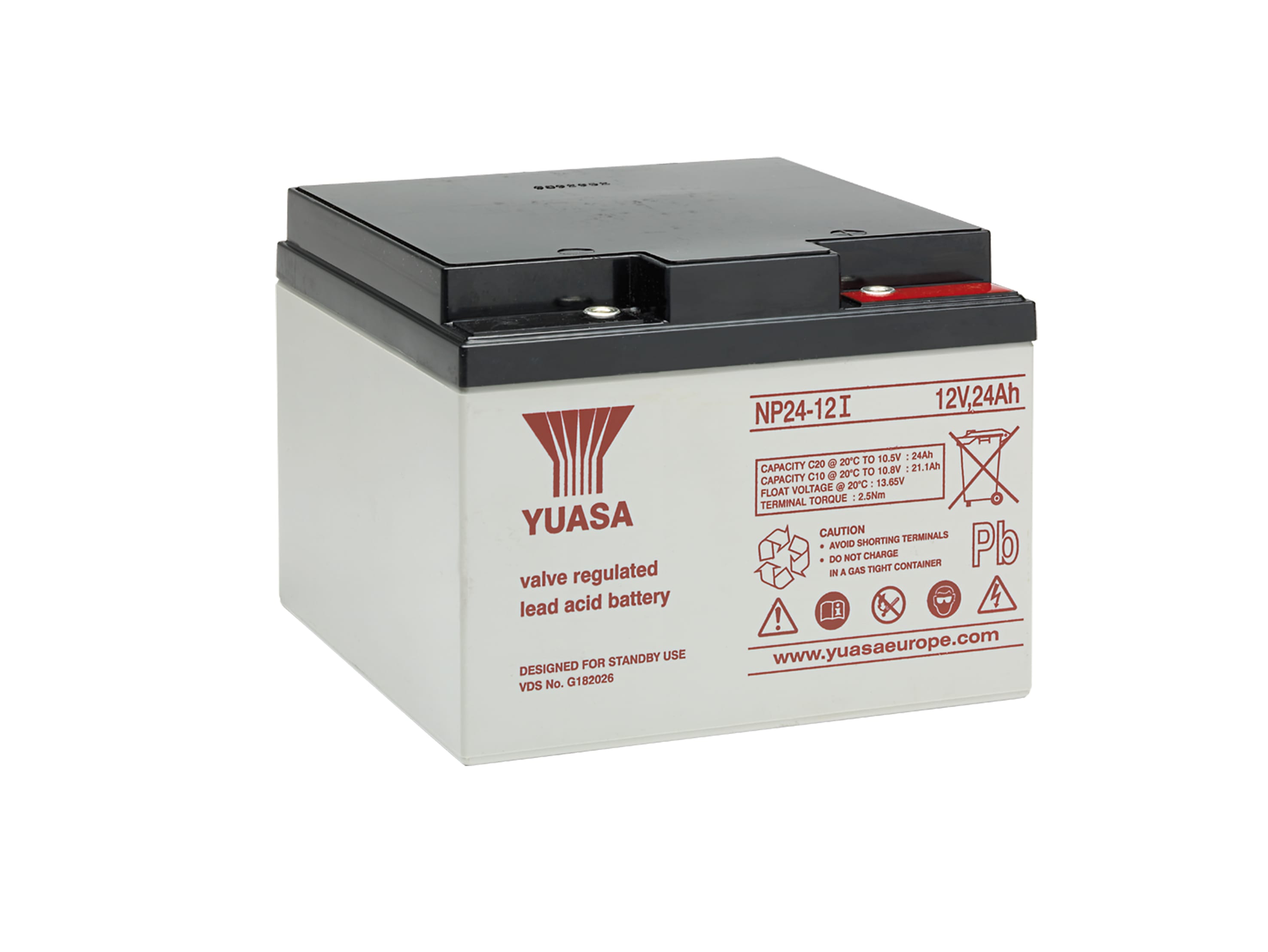 Yuasa - Batterie stat étanche au plomb NP 24Ah 12V ? bac standard - origine TW