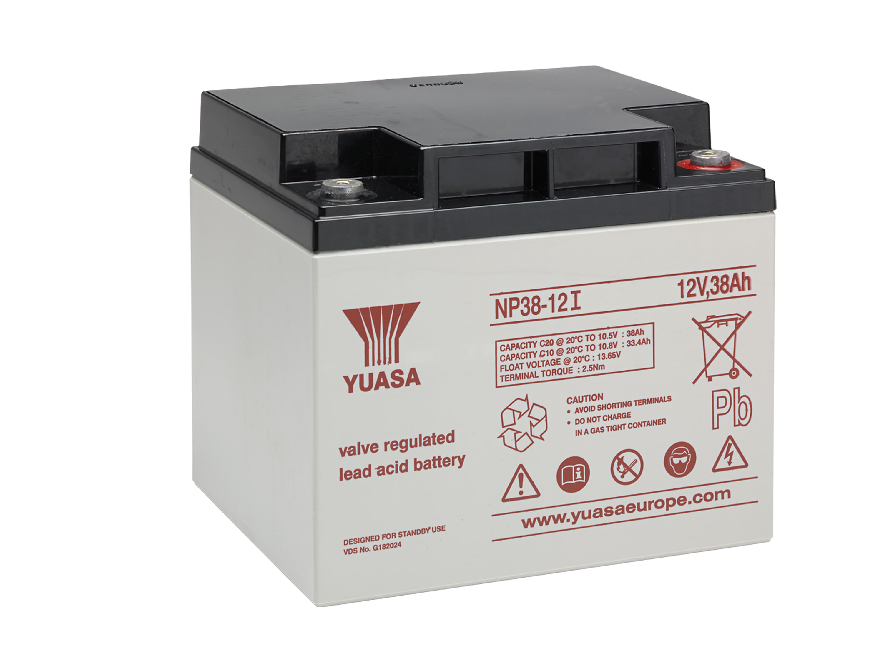 Yuasa - Batterie stationnaire étanche au plomb NP 38Ah 12V