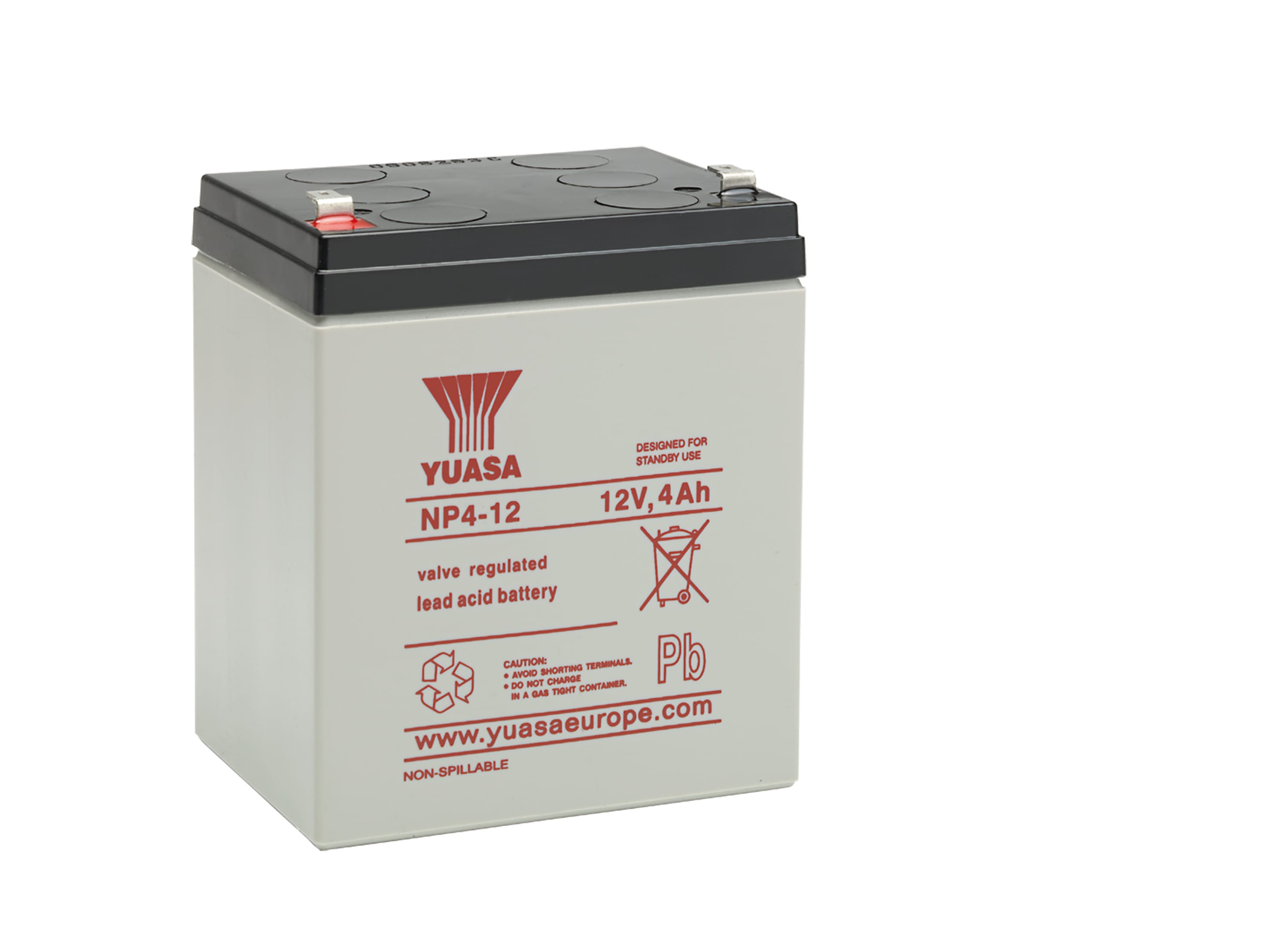 Yuasa - Batterie stat etanche au plomb NP 4Ah 12V - bac standard - origine CN