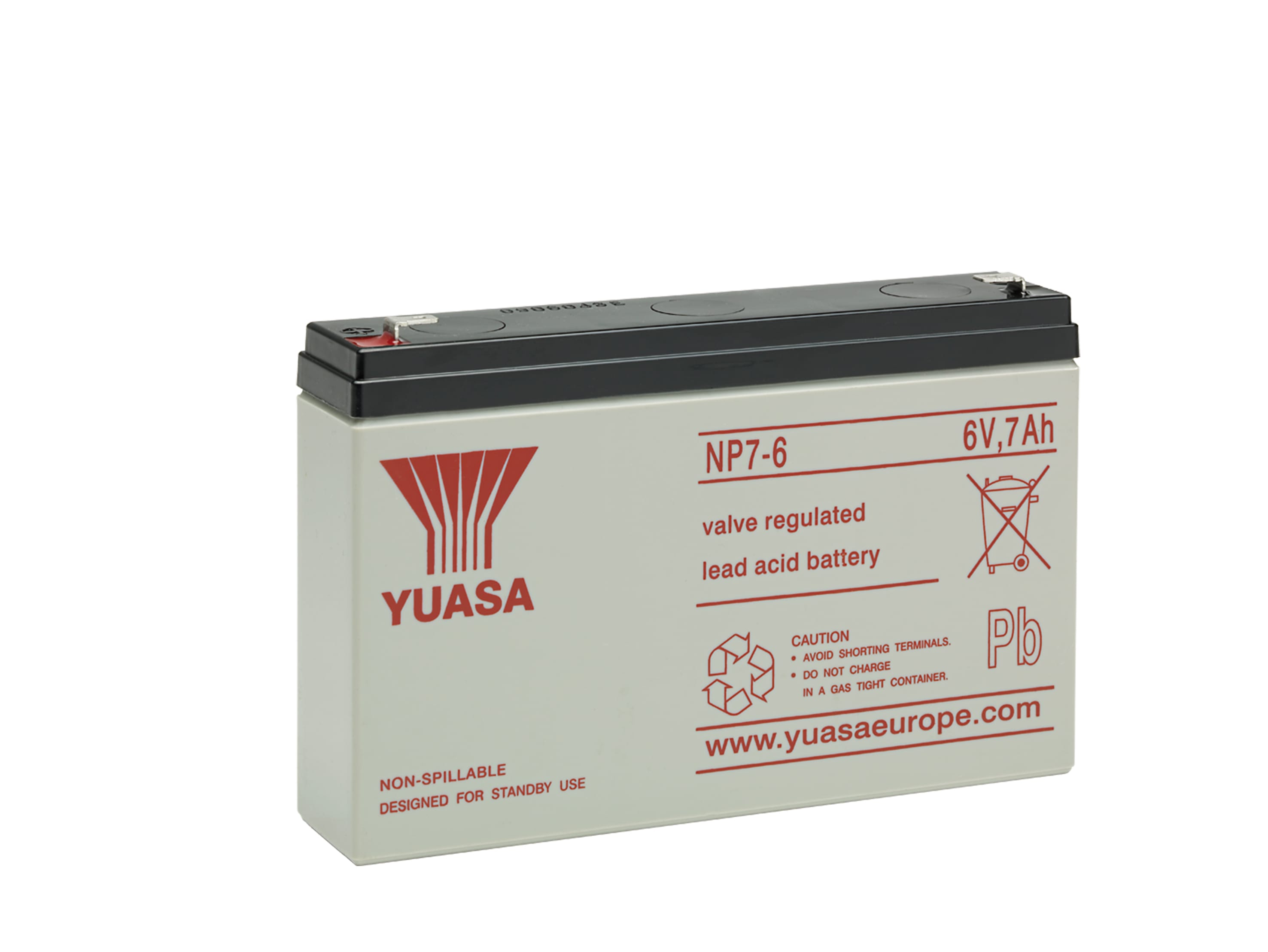 Yuasa - Batterie stationnaire étanche au plomb NP 7Ah 6V