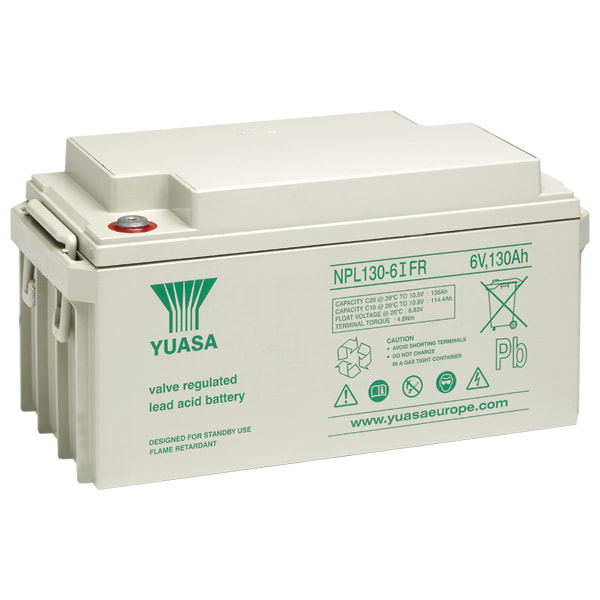 Yuasa - Batterie étanche au plomb NPL 130Ah 6V ? BAC V0 FR - duree de vie : 10 ans