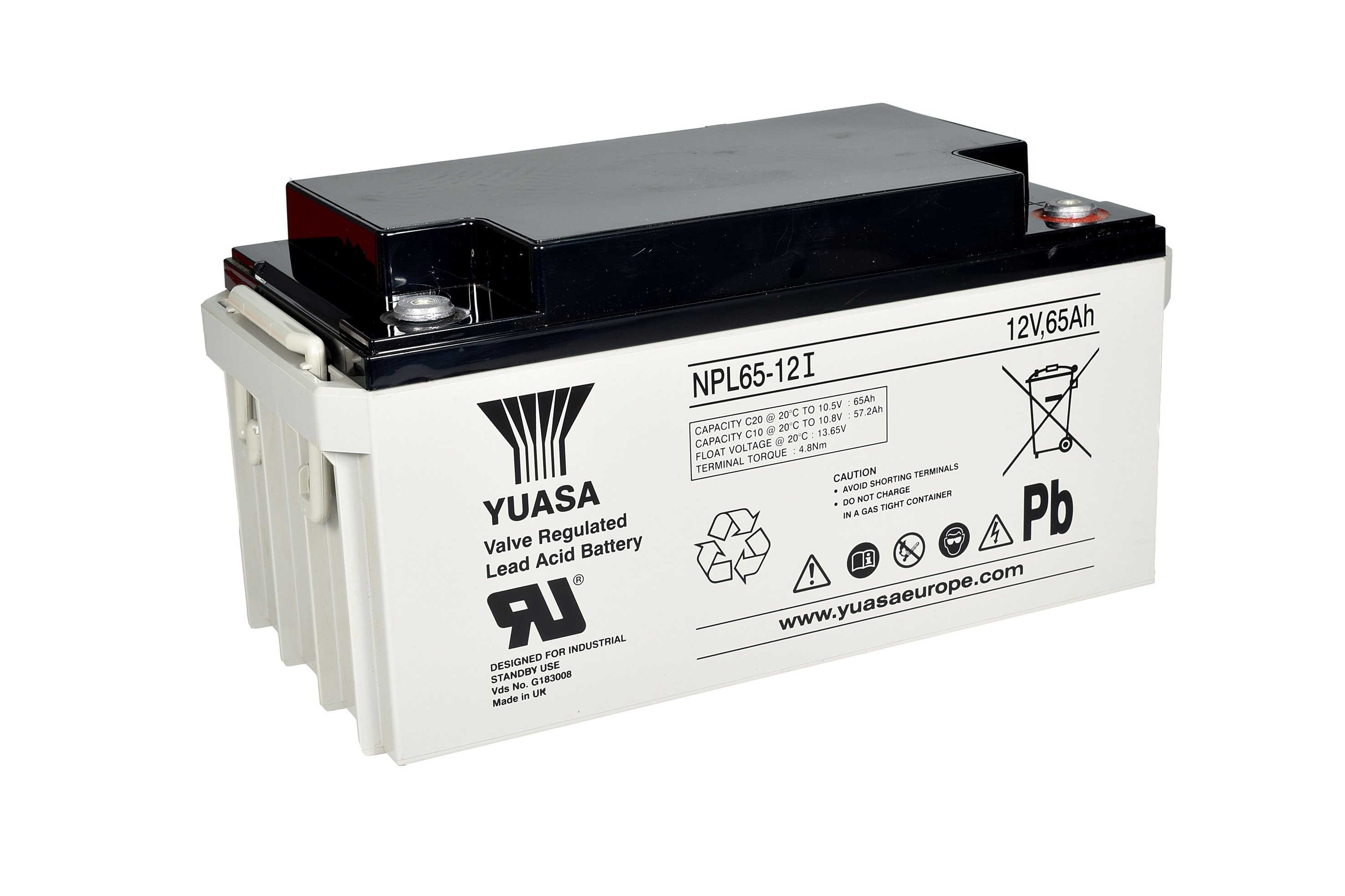 Yuasa - Batterie étanche au plomb NPL 65Ah 12V - duree de vie : 10 ans