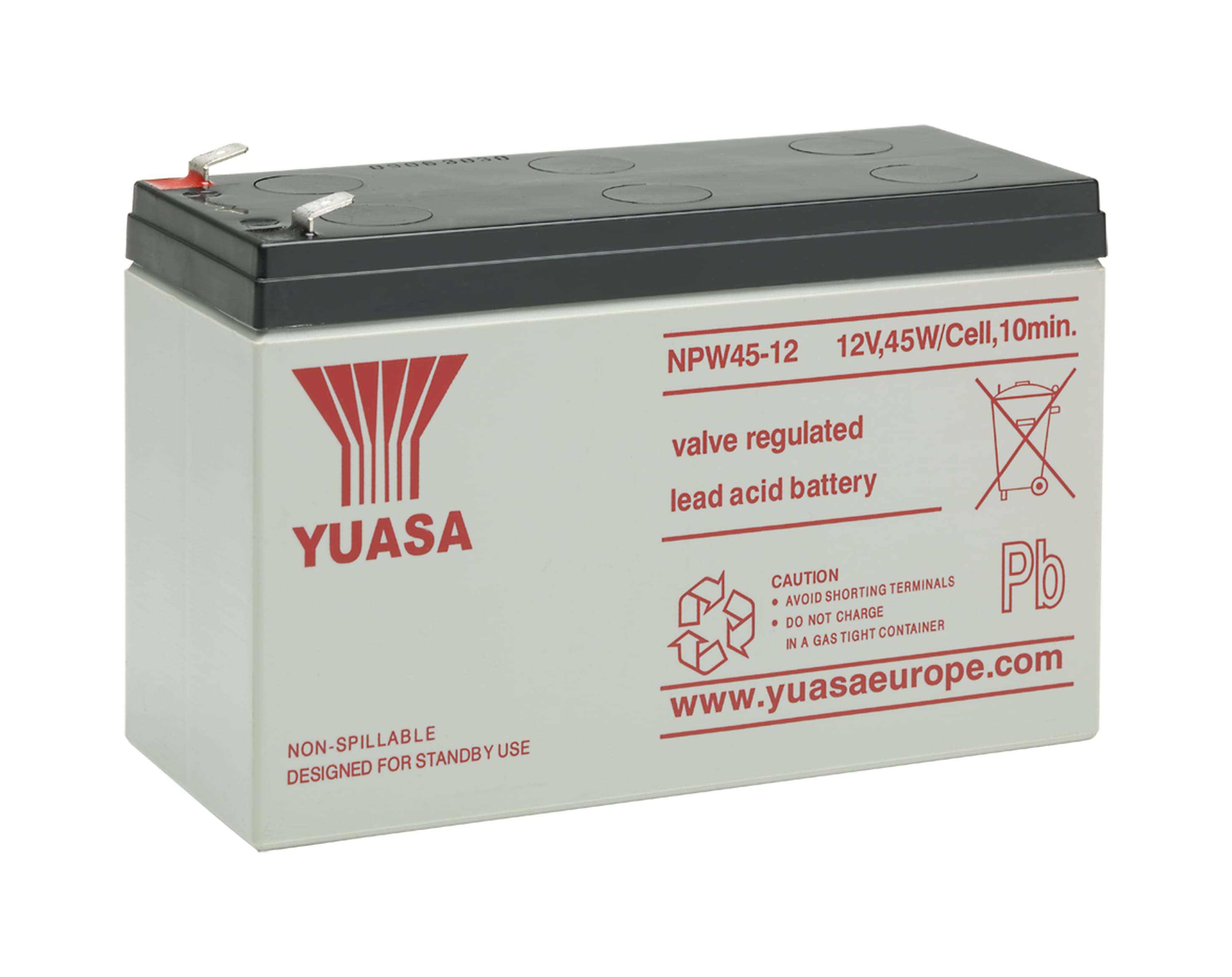 Yuasa - Batterie stationnaire étanche pour application onduleurs 8.5Ah 12V ? bac std