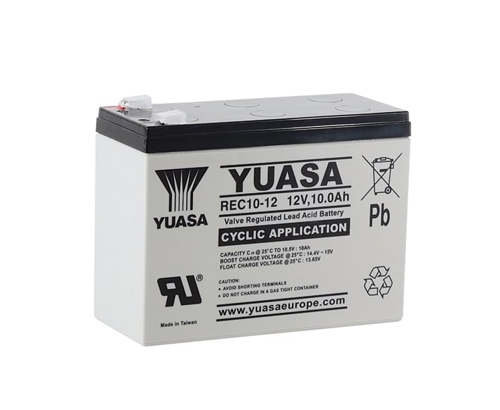 Yuasa - Batterie stationnaire étanche plomb 10Ah 12V  application cyclage