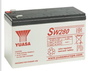 Yuasa - Batterie stationnaire étanche pour onduleurs SW280 7,6Ah - 12V