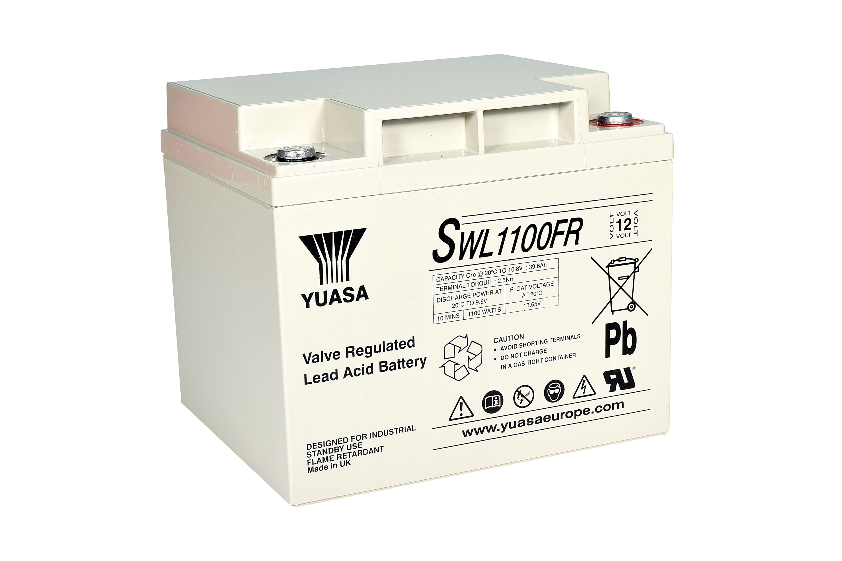 Yuasa - Batterie stationnaire étanche pour onduleur SWL1100 - 40Ah - 12V