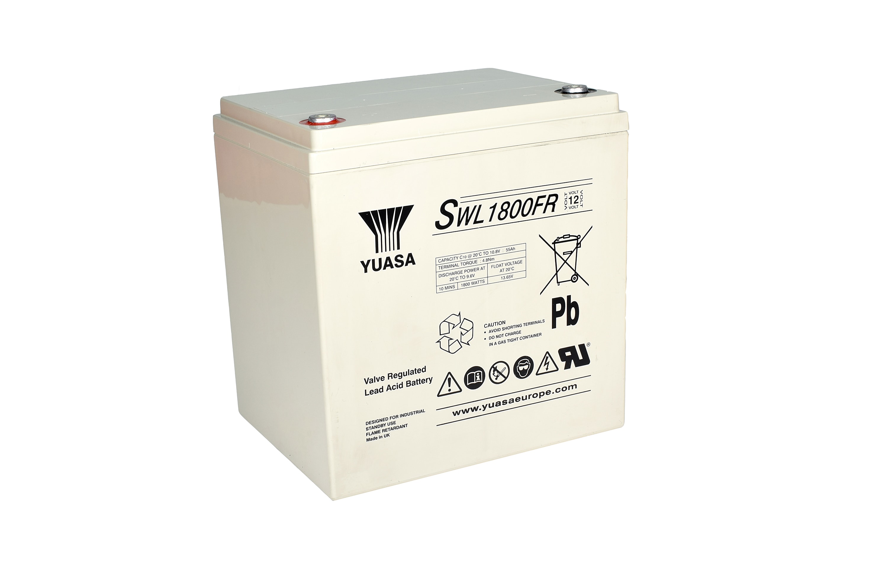 Yuasa - Batterie stationnaire étanche pour onduleur SWL1800 56,6Ah - 12V