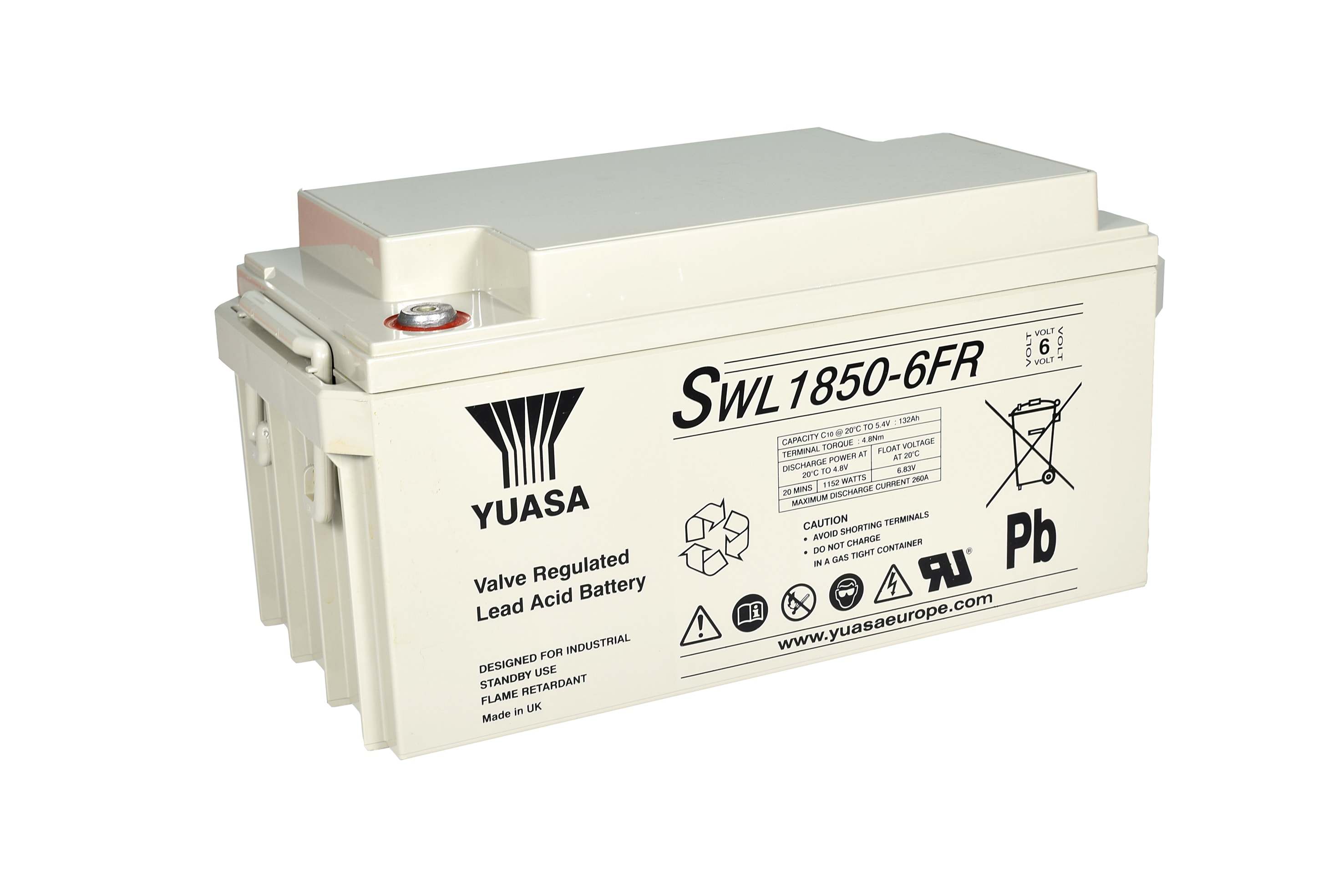 Yuasa - Batterie stationnaire étanche pour onduleur SWL1850-6FR 144Ah - 6V - BAC FR V0