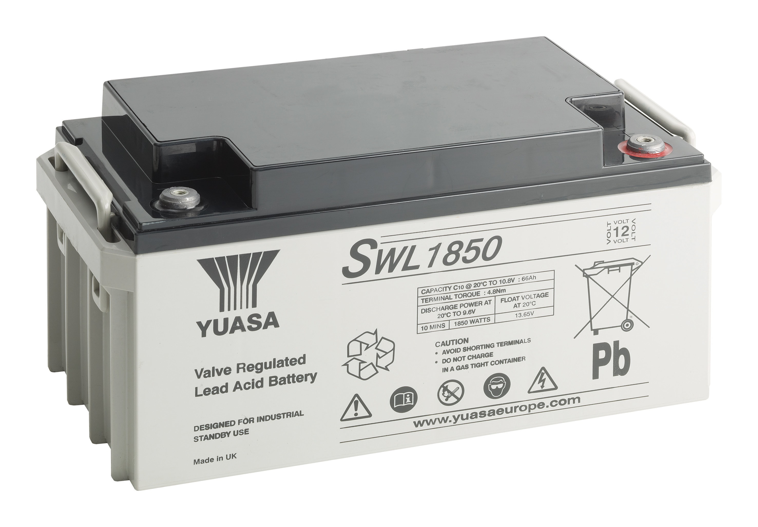 Yuasa - Batterie stationnaire étanche pour onduleur SWL1850 72Ah - 12V
