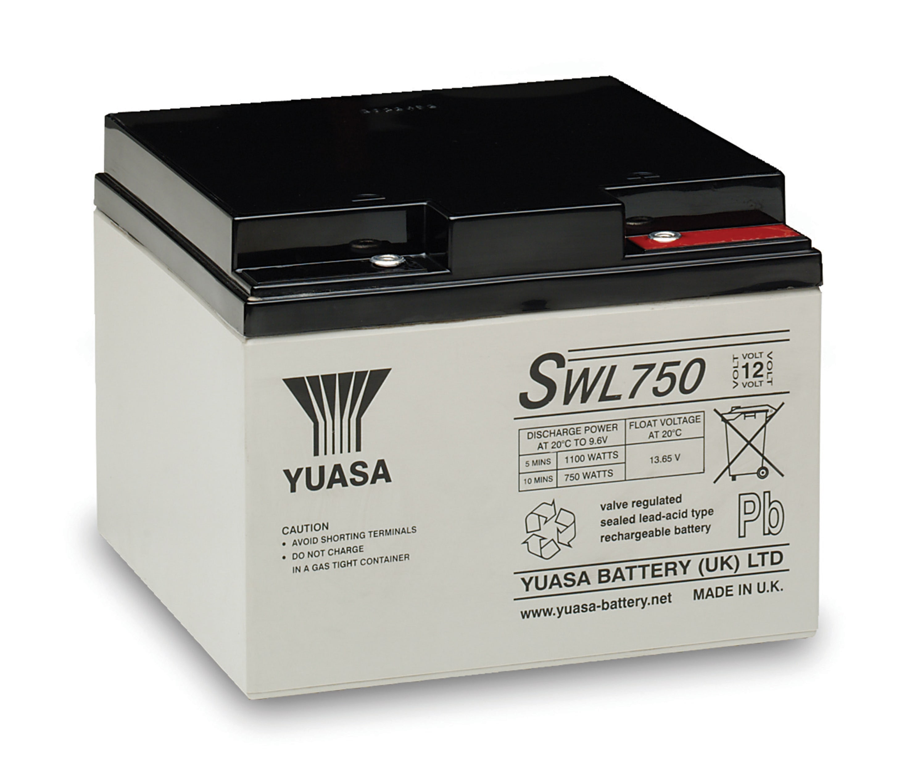Yuasa - Batterie stationnaire étanche pour onduleur SWL750 24,4Ah - 12V