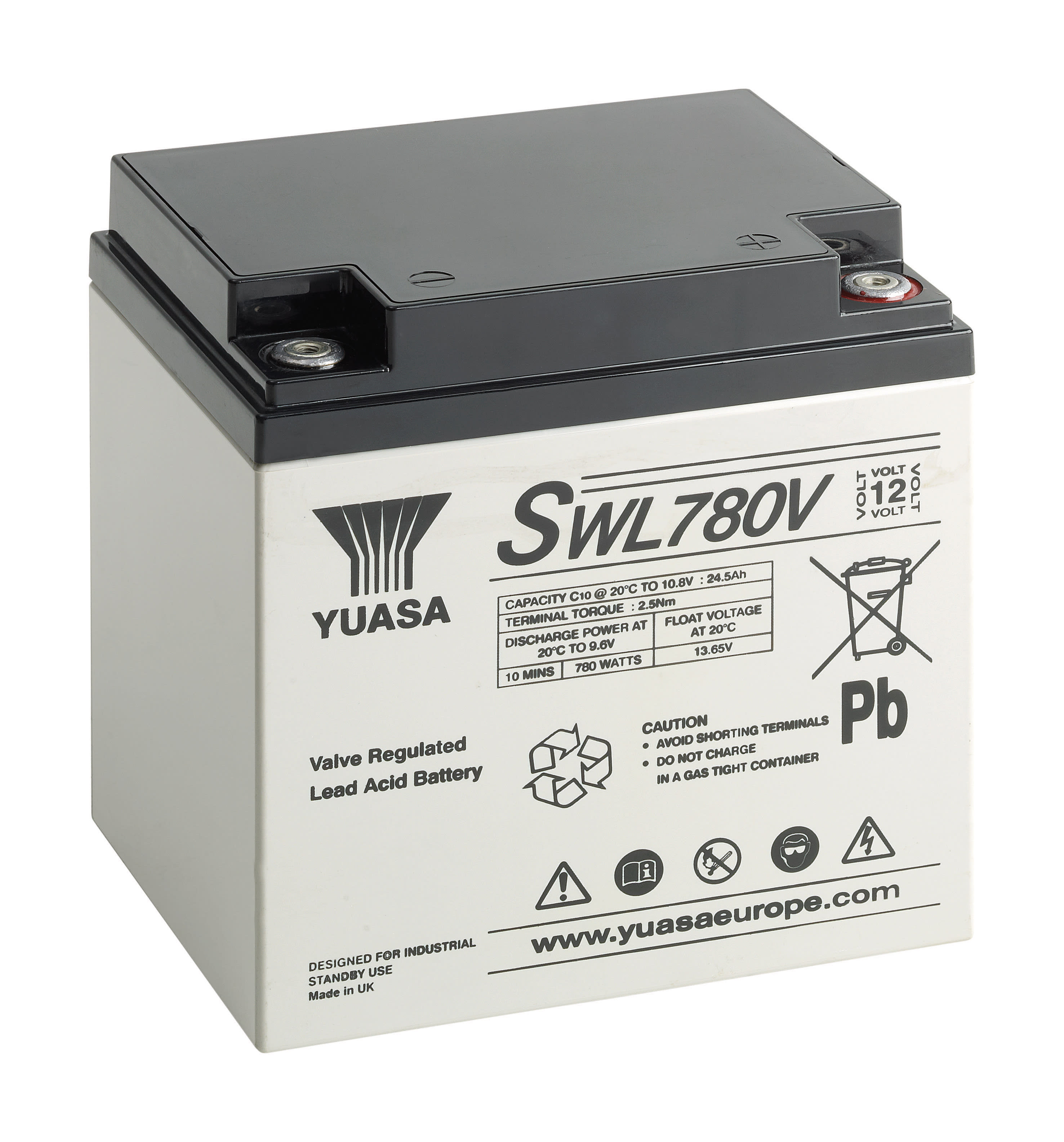 Yuasa - Batterie stationnaire étanche pour onduleur SWL780v 28,4Ah - 12V