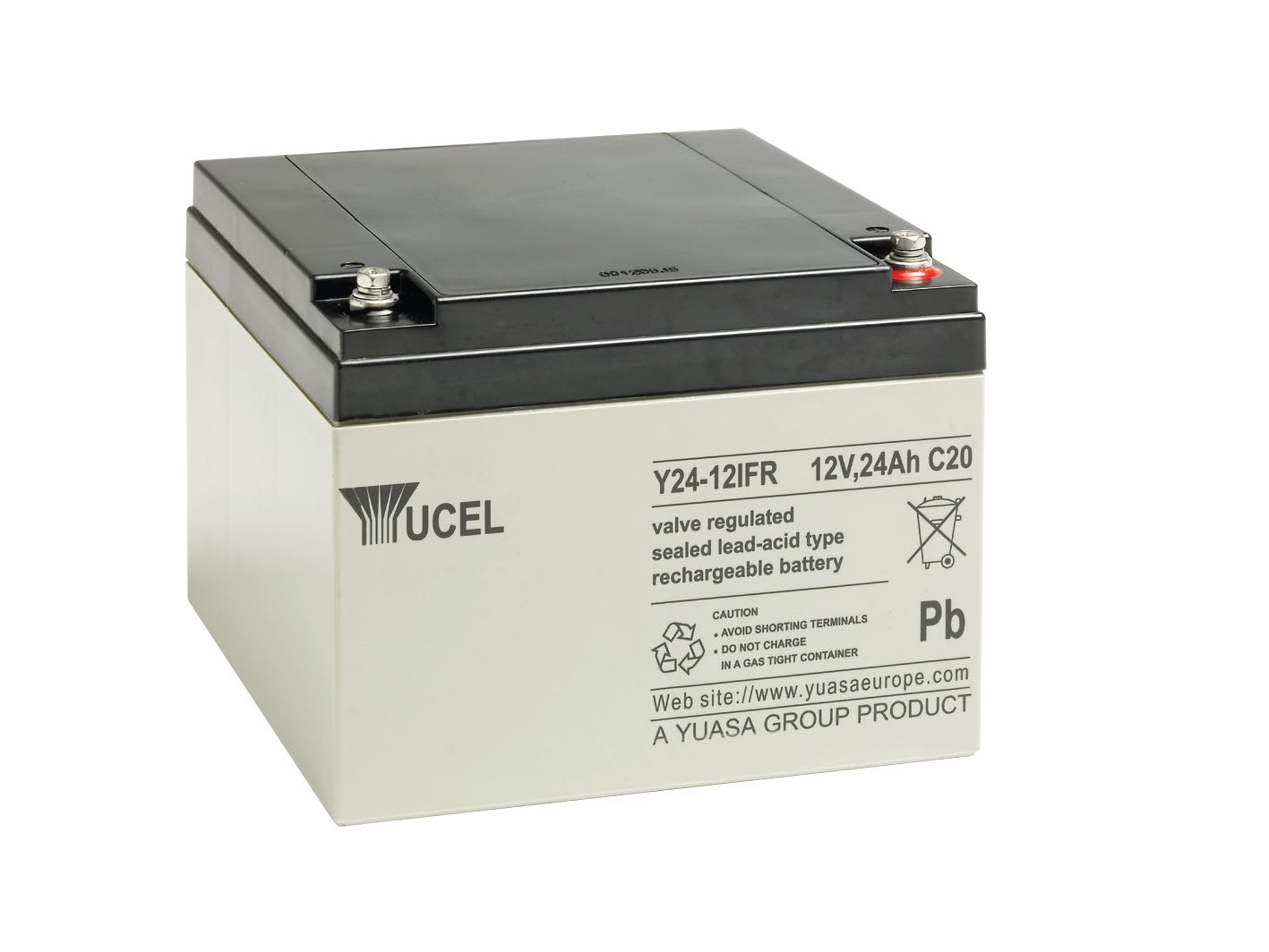 Yuasa - Batterie stationnaire étanche au plomb gamme ECO 24Ah 12V ? BAC V0 FR
