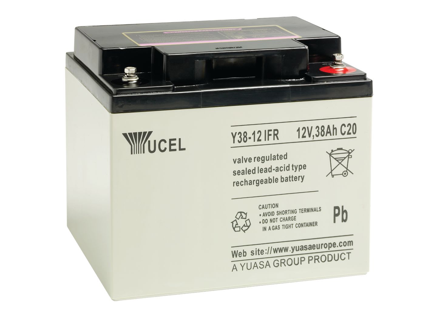 Yuasa - Batterie stationnaire étanche au plomb gamme ECO 38Ah 12V ? BAC V0 FR