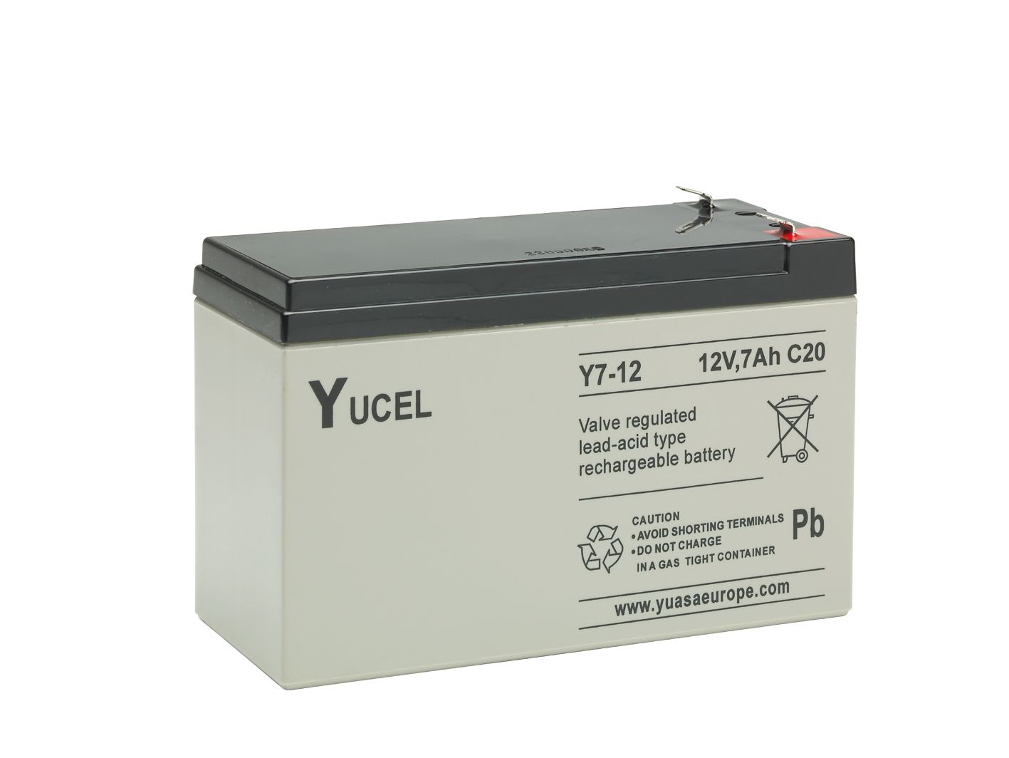 Yuasa - Batterie stationnaire étanche au plomb gamme ECO 7Ah 12V