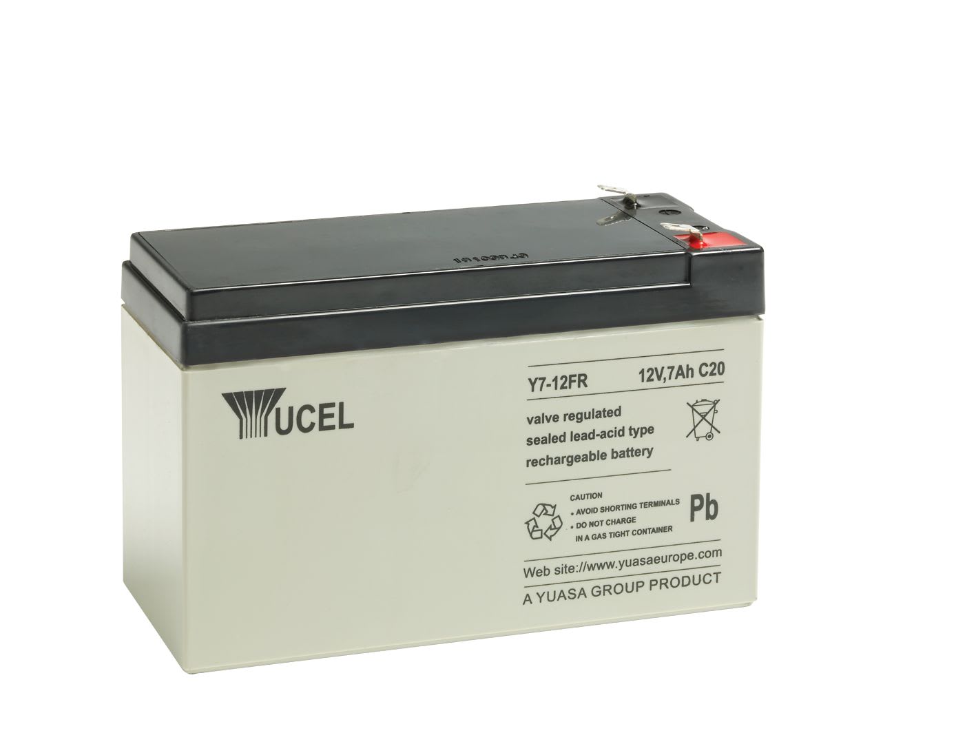 Yuasa - Batterie stationnaire étanche au plomb gamme ECO 7Ah 12V ? BAC V0 FR