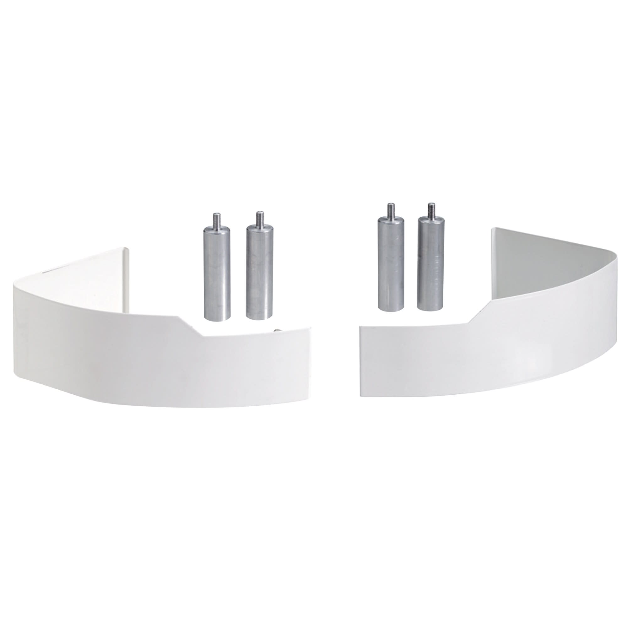 Finimetal - Pieds de fixation au sol et cache tuyaux