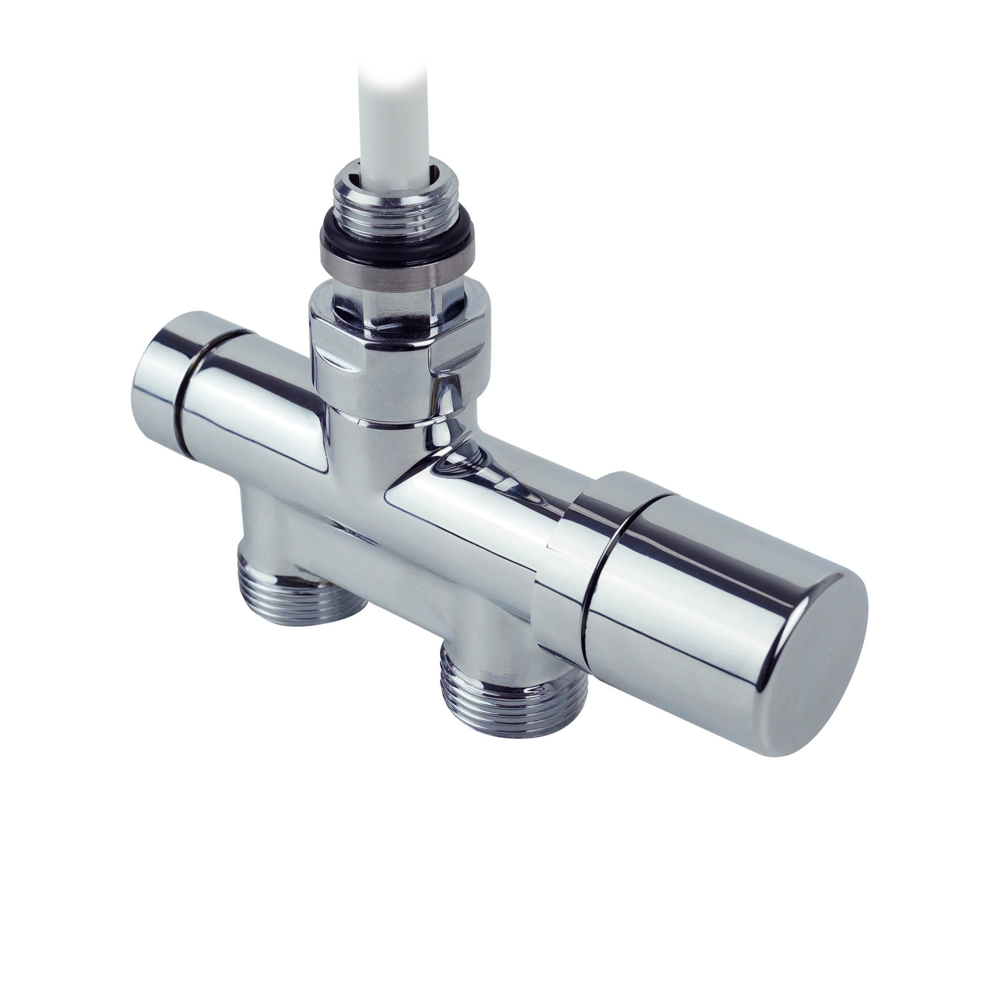 Finimetal - Corps de vanne avec tête ther équerre - Blanc