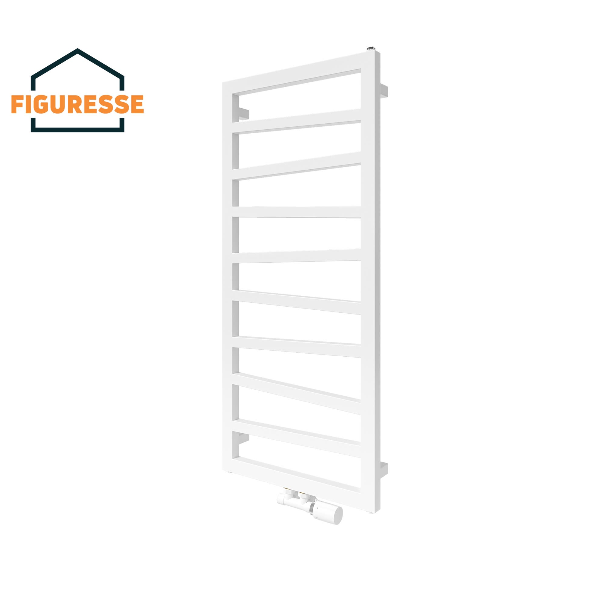 Finimetal - Radiateur Sèche-serviettes Squasy 1360x500 RAL 9016