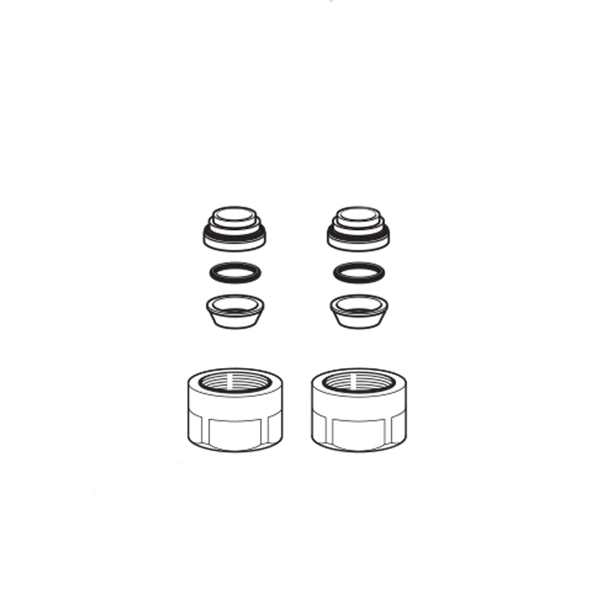 Finimetal - Raccord pour tube cuivre 10x12 (x2)