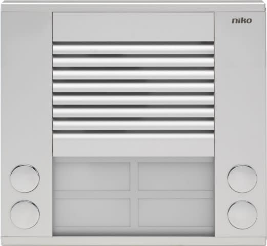 Niko - POSTE EXTÉRIEUR EN SAILLIE, 20MM, AVEC 4 SONNETTES