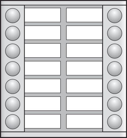 Niko - MODULE D'EXTENSION AVEC 14 SONNETTES POUR POSTE EXT. EN SAILLIE