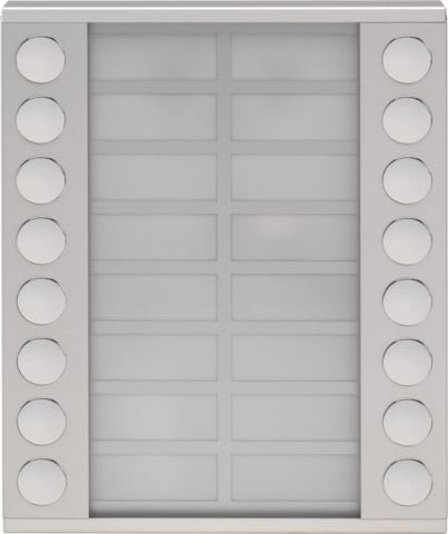 Niko - MODULE D'EXTENSION AVEC 16 SONNETTES POUR POSTE EXT. EN SAILLIE