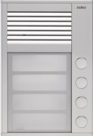 Niko - POSTE EXTÉRIEUR EN SAILLIE, 16MM, AVEC 4 SONNETTES