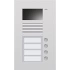 Niko - POSTE EXTÉRIEUR À ENCASTRER AVEC 4 SONNETTES ET CAMÉRA COULEURS