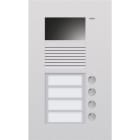 Niko - POSTE EXTÉRIEUR À ENCASTRER AVEC 4 SONNETTES ET CAMÉRA COULEURS