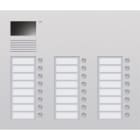 Niko - POSTE EXTERIEUR 'VIDEO' A ENCASTRER, 3X8 BOUTONS D'APPEL