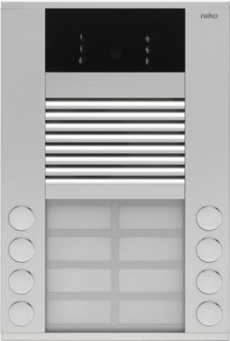 Niko - POSTE EXTÉRIEUR SAILLIE, 20 MM, 8 SONNETTES ET CAMÉRA COULEUR