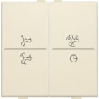 Niko - TOUCHE DBL, SYMBOLE VENTILATION, PR INTERRUPTEUR/BOUTON SANS FIL