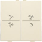 Niko - TOUCHE DBL, SYMBOLE VENTILATION, PR INTERRUPTEUR/BOUTON SANS FIL