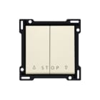 Niko - SET DE FINITION BOUTON-POUSSOIR DOUBLE VOLETS ÉLECTRONIQUE