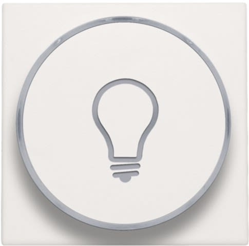 Niko - FINITION AVEC SYMBOLE LAMPE PR BOUTON-POUSSOIR 6A AVEC CULOT E10