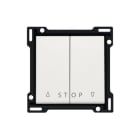 Niko - SET DE FINITION BOUTON-POUSSOIR DOUBLE VOLETS ÉLECTRONIQUE
