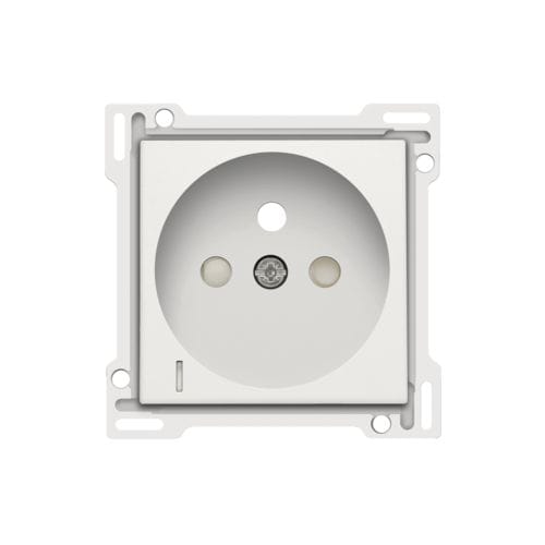 Niko - SET DE FINITION PRISE AVC INDICAT. TENSION, BROCHE TERRE, 28,5MM