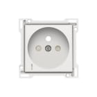 Niko - SET DE FINITION PRISE AVC INDICAT. TENSION, BROCHE TERRE, 28,5MM