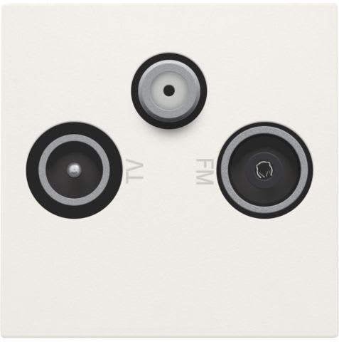 Niko - SET DE FINITION DOUBLE PRISE COAXIALE SIMPLE ET SATELLITE