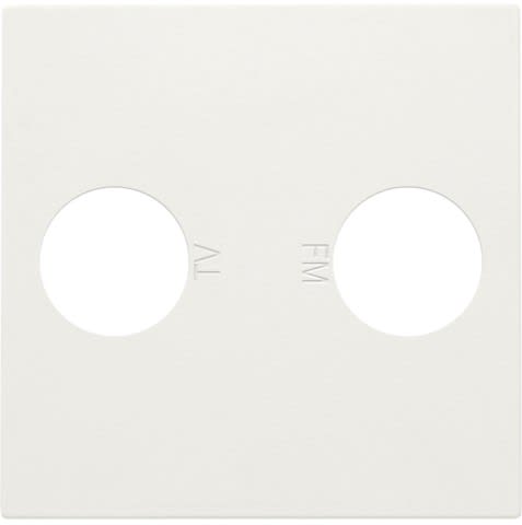 Niko - SET DE FINITION AVEC 2 CONNEXIONS COAXIALES SIMPLES POUR TV/FM