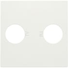 Niko - SET DE FINITION AVEC 2 CONNEXIONS COAXIALES SIMPLES POUR TV/FM