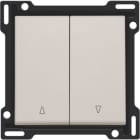 Niko - SET DE FINITION BOUTON-POUSSOIR DOUBLE POUR VOLETS