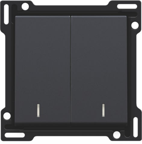 Niko - SET DE FINITION INTERRUPTEUR DOUBLE ALLUM./VA-ET-VIENT (DOUBLE)