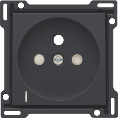 Niko - SET DE FINITION PRISE AVC INDICAT. TENSION, BROCHE TERRE, 28,5MM