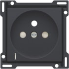 Niko - SET DE FINITION PRISE AVC INDICAT. TENSION, BROCHE TERRE, 28,5MM