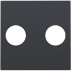 Niko - SET DE FINITION AVEC 2 CONNEXIONS COAXIALES SIMPLES POUR TV/FM