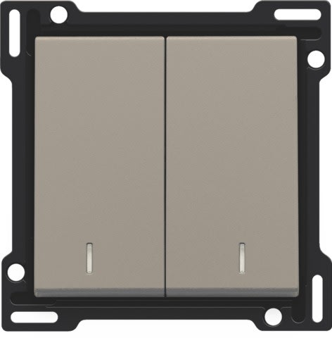 Niko - SET DE FINITION INTERRUPTEUR DOUBLE ALLUM./VA-ET-VIENT (DOUBLE)